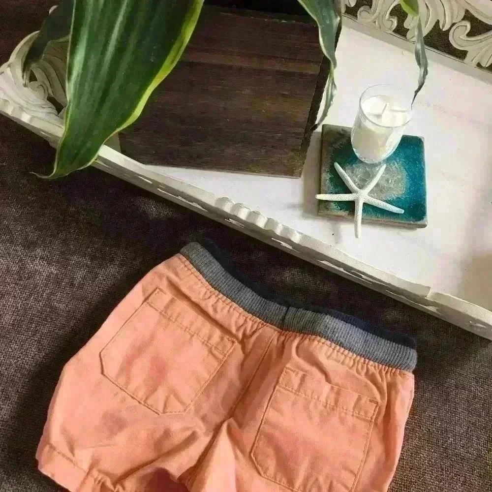 Carter's Orange Baby Shorts- 9 mths